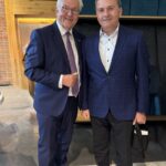 Dr. Frank Walter Steinmeier and Ambassador Nasimi Aghayev (Azerbaijan) – Picture by Embassy of Azerbaijan in Germany