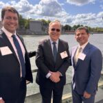 Fabricio Bloisi, CEO Prosus, the Ambassador of Brazil Ambassador of Brazil, H.E. Mr. Fernando Simas Magalhães and Daniel Campos, Executive Committee Member Akzo Nobel