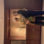 H.E. Mr. Roberto Calzadilla Sarmiento, Ambassador of Bolivia receiving flowers from the Dean