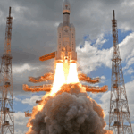LVM3 M4 lifting off with Chandrayaan-3 on 14 July 2023