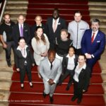 Menzo with his Grand Hotel Amrâth Kurhaus Team