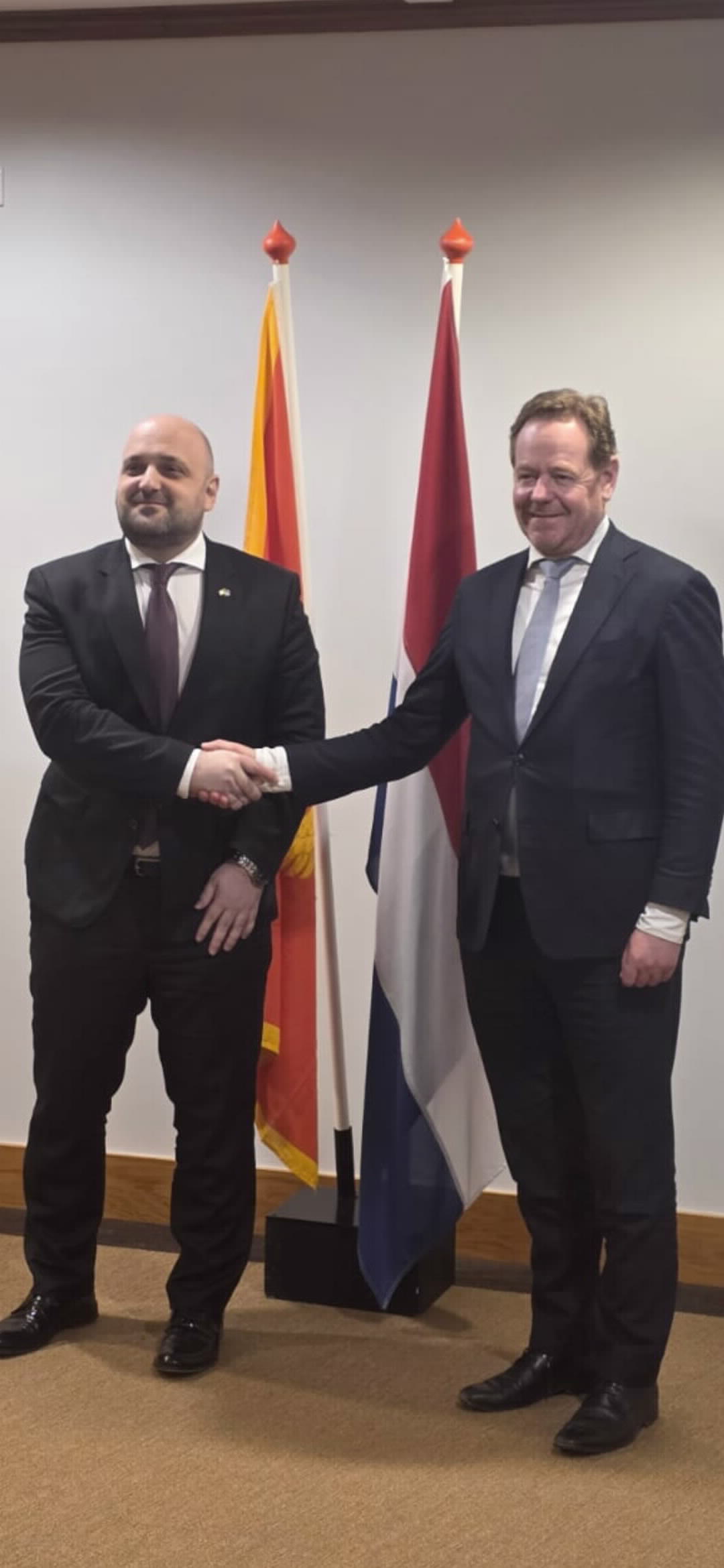 Montenegro Minister of JusticeBojan Božović Visits The Hague