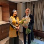 The Dean of the Diplomatc Corps and the Ambassador of Bolivia, H.E. Mr. Roberto Calzadilla Sarmiento