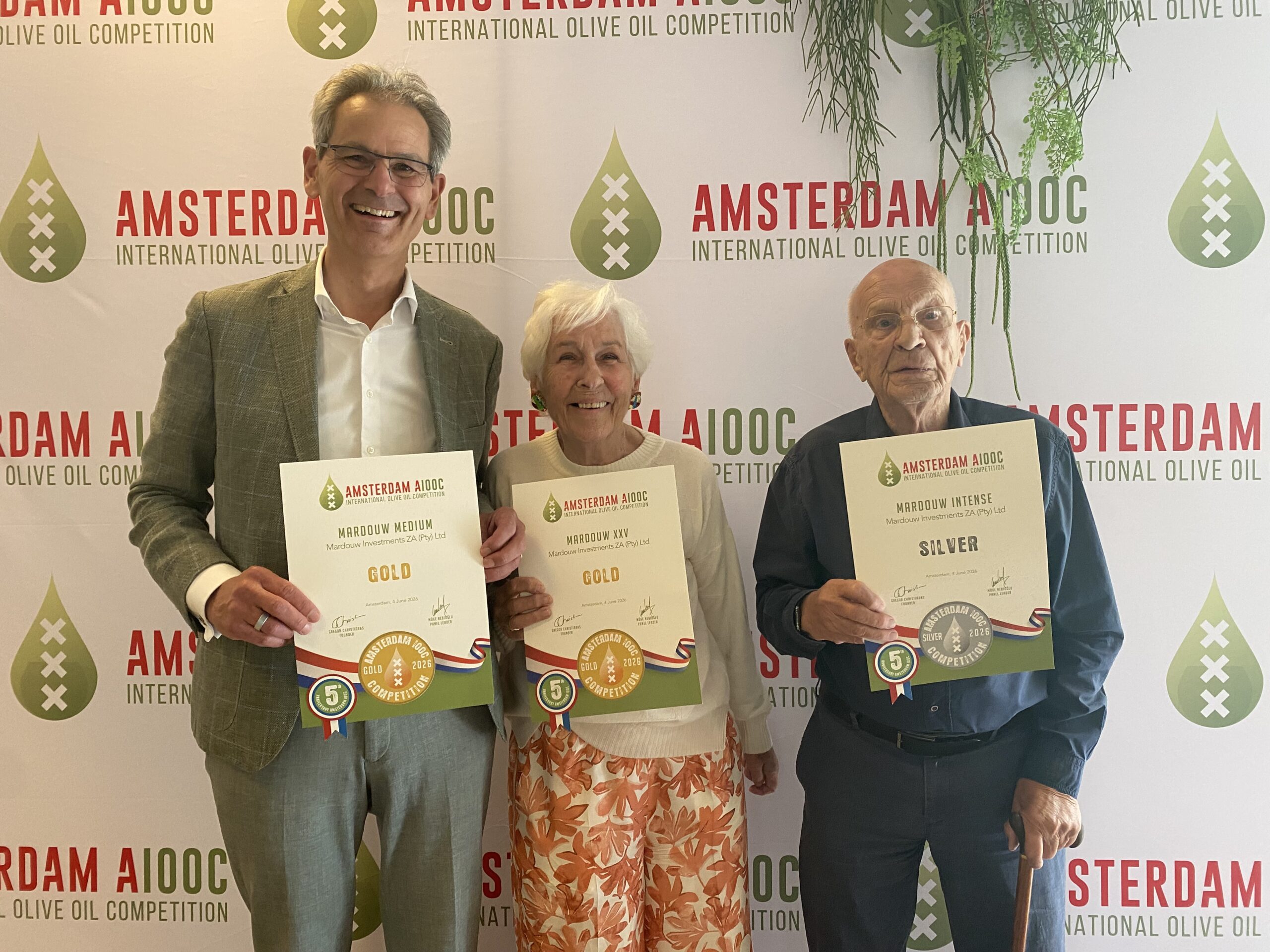 Mardouw Olive Estate Strikes Again with Double Gold in Amsterdam