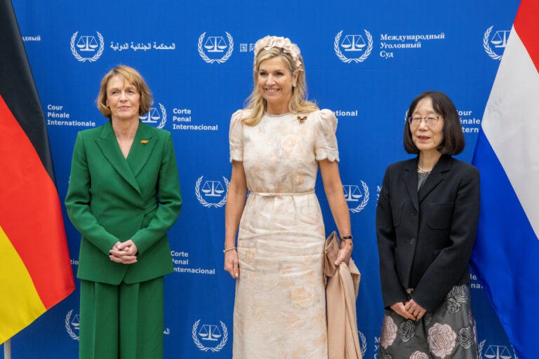 Queen Máxima of the Netherlands and Germany’s First Lady Visit the International Criminal Court